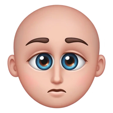 Make a person looking to the left but the eye is looking at me  sticker