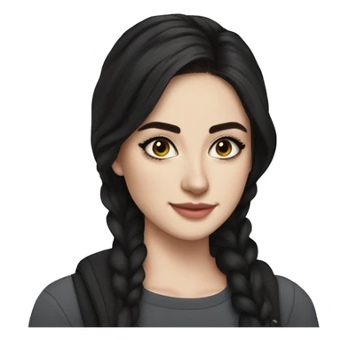 Hania amir, teen, full body, aesthetic, well detailed, black hair sticker