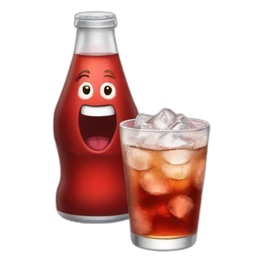 Père noël drink soda sticker