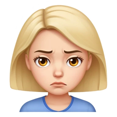 Annoyed girl sticker