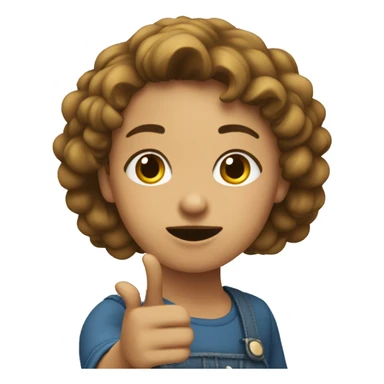 Girl pointing saying that’s not nice sticker