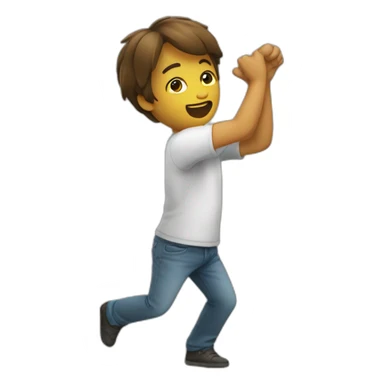 Un bonome qui fait un dab sticker