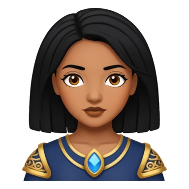 Legh-Anne Pinnock with Black Hair sticker