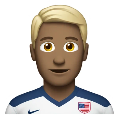 USA white man soccer sticker