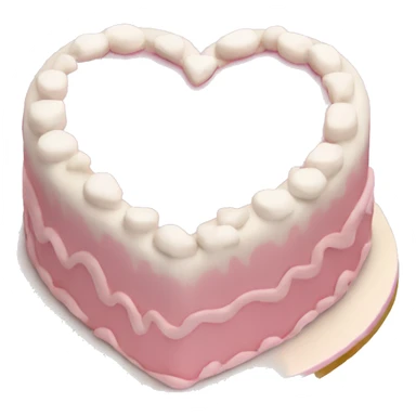 Light Pink heart birthday cake sticker