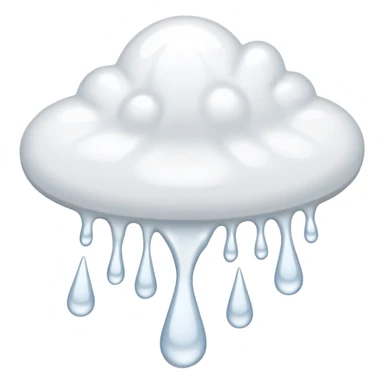 white glue drops falling sticker