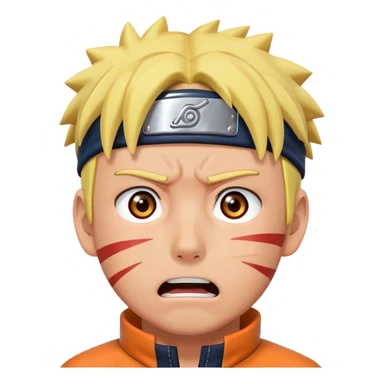 Scared Naruto  sticker