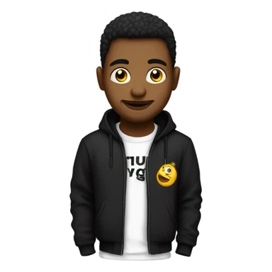 Me in a black “thug life” tshirt sticker