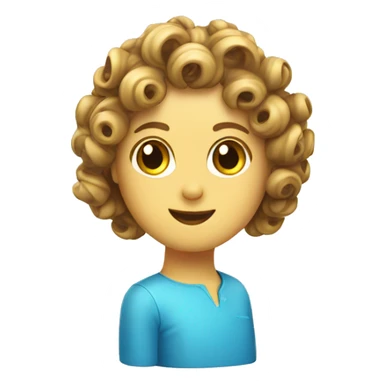 one plastic curler sticker