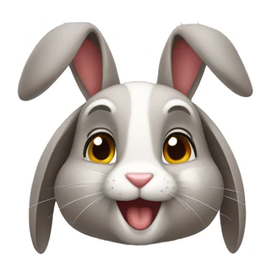 a hansome rabbit sticker