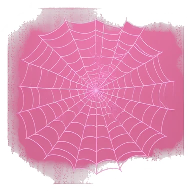 pink spider web detailed and clean sticker