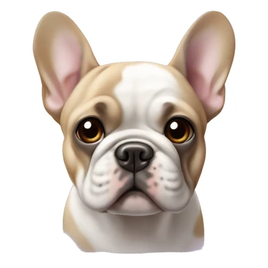 ￼ lilac and tan ￼ French bulldog sticker