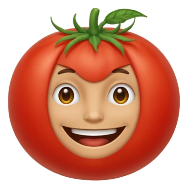 Smiling tomatoe thief sticker