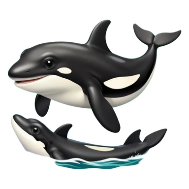 Frog ridding an orca  sticker