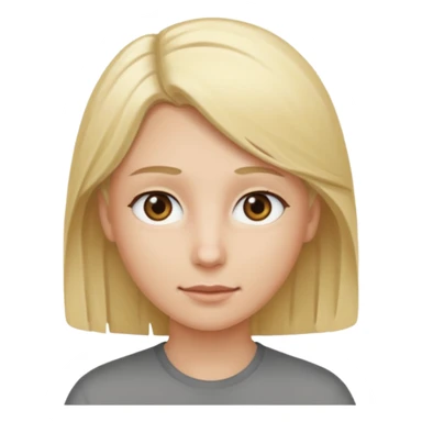 la persona con los ojos grises y el pelo rubio sticker