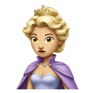 princess angry sticker