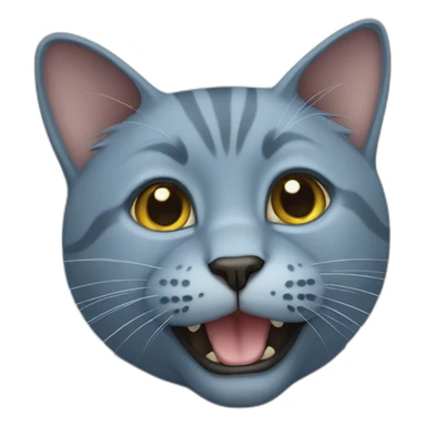 English Short Blue Cat sticker