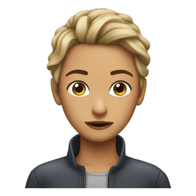 Una chica mordiéndose el dedo en forma de coqueteo  sticker