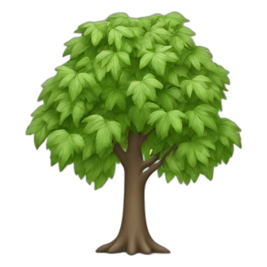 Arbre avec feuilles blanches sticker