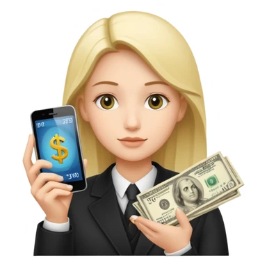 Earn money show by human with mobile.show cash flow symbol.add traditional way of look like sticker