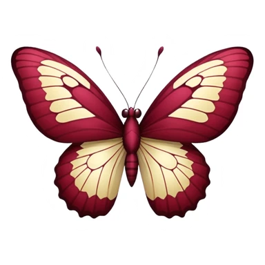 Burgundy butterfly  sticker