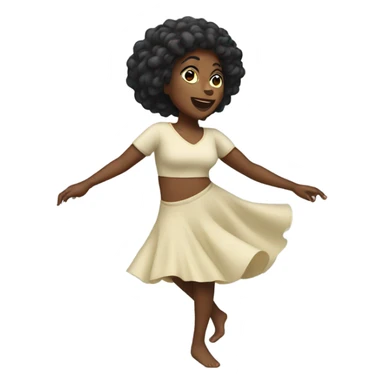 Black woman dancing  sticker