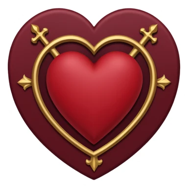 heart with a gothic tarot spread sticker