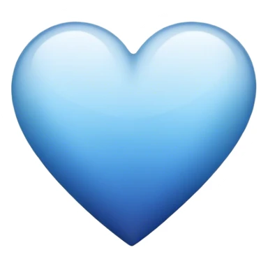 Ombré blue heart  sticker