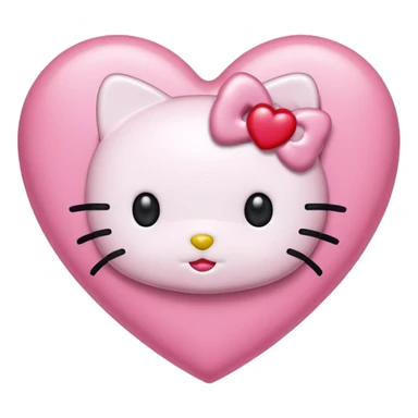 hello kitty heart sticker