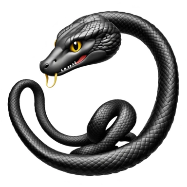 Faça o ouroboros a cobra comendo seu próprio rabo em preto e branco de forma bonita sticker