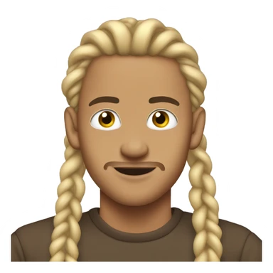 lightskin guy with blonde braids blowngsmoke  sticker