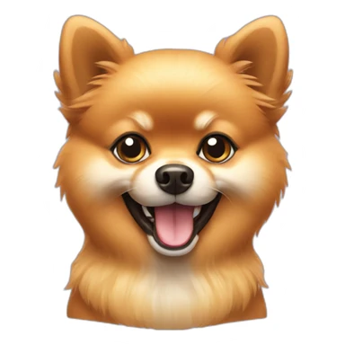 pomeranian showing okay sign sticker