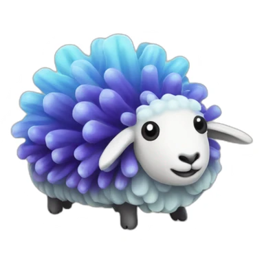 sea slug sheep sticker