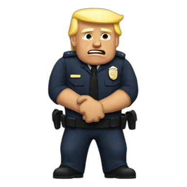 trump-getting-arrested sticker
