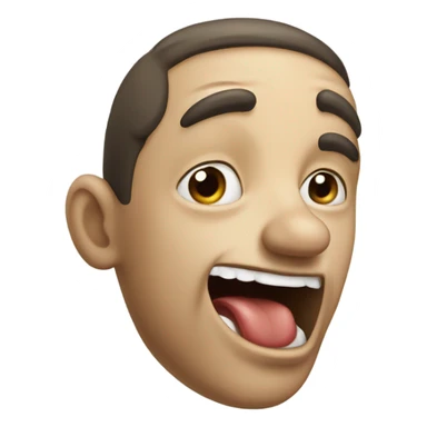 guy drooling sticker