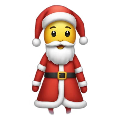 A shrimp on a Santa Claus dress sticker