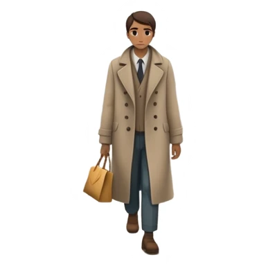 The image shows a person walking across a foggy bridge, a personal journey. The atmosphere is calm and introspective, with soft, emotional tones. In their hands, they carry symbolic tools labeled “Compassion” and “Forgiveness,” suggesting healing after emotional pain--  sticker