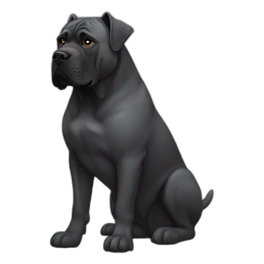 dog Cane Corso in profile sticker