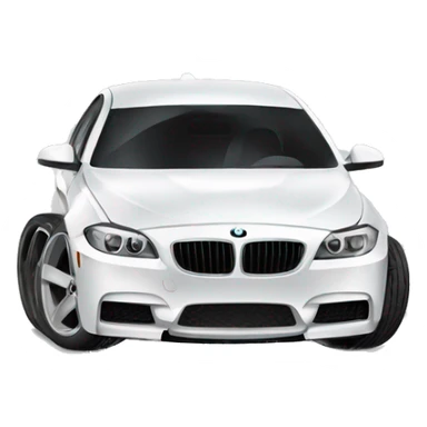 white bmw f10 sticker