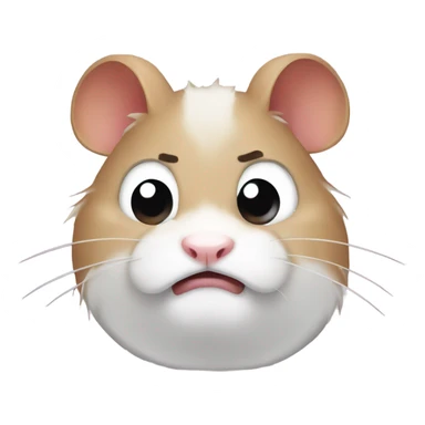 Angry hamster sticker