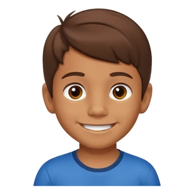 A 6 year old mexican boy with brown hair sticker