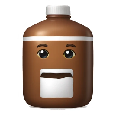 huge brown gel bottle sticker