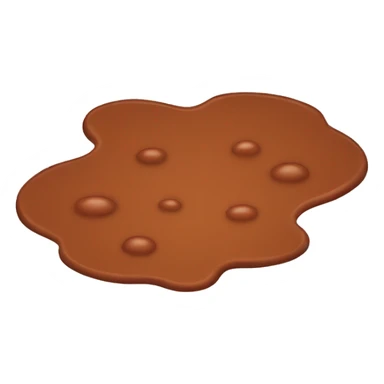Red brown toy puddle  sticker