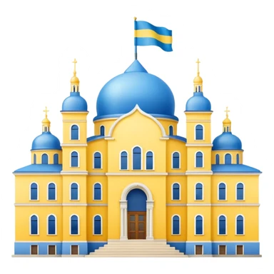 make the png emoji of the great state building of Ukraine sticker