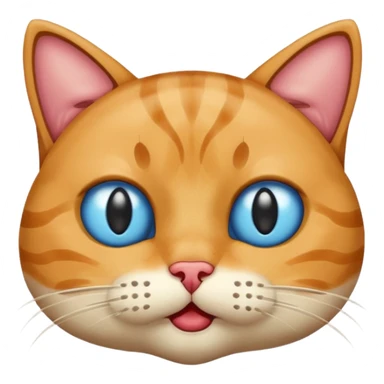 Very sus looking cat with spit coming out of their  mouth and dreaming eyes sticker