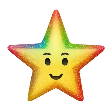 Estrella fugaz arco iris  sticker