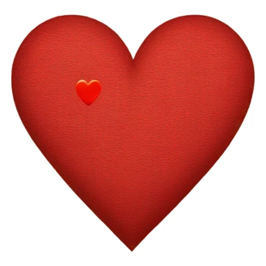 A flag with a red heart which replace the mat sticker