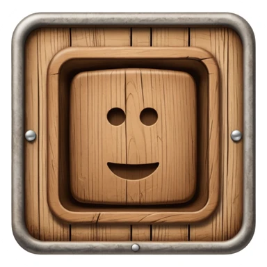 Wooden toilet sign  sticker