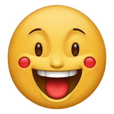 Classic iPhone laughing emoji but crazy sticker