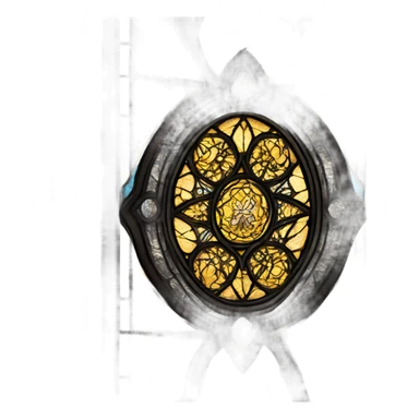 black stained glass window sticker